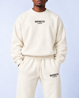 DISTRICT21 Sweatshirt & Jogger Set – Cream