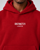 DISTRICT21 Logo Hoodie – Red