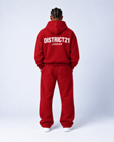 DISTRICT21 Logo Hoodie – Red