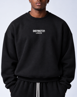 DISTRICT21 Sweatshirt & Jogger Set – Black