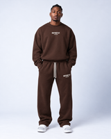 DISTRICT21 Sweatshirt & Jogger Set – Coffee Brown