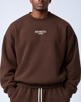 DISTRICT21 Sweatshirt & Jogger Set – Coffee Brown