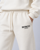 DISTRICT21 Sweatshirt & Jogger Set – Cream
