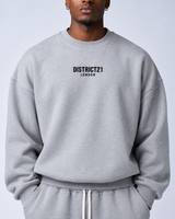 DISTRICT21 Sweatshirt & Jogger Set – Grey