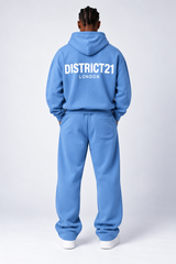 DISTRICT21 Logo Hoodie – Blue