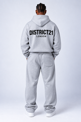 DISTRICT21 Logo Hoodie – Grey