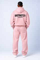 DISTRICT21 Logo Hoodie – Pink