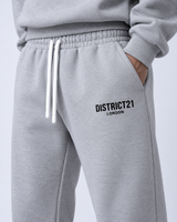 DISTRICT21 Logo Joggers – Grey