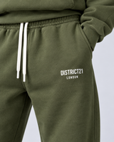 DISTRICT21 Logo Hoodie – Faded Olive