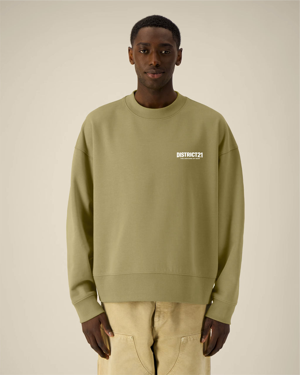 DISTRICT21 Ryler Sweatshirt - Faded Olive