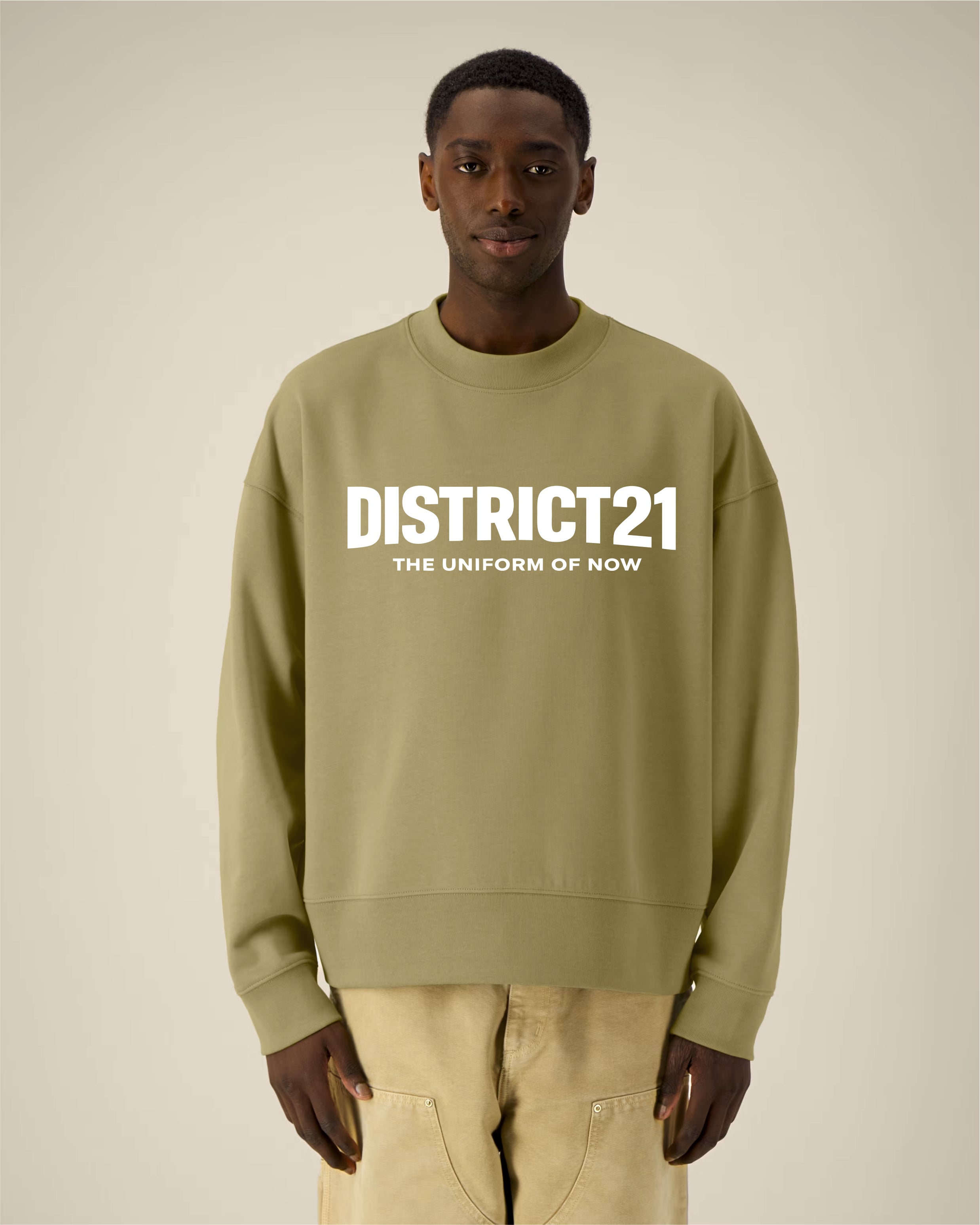DISTRICT21 Ryler Sweatshirt - Faded Olive