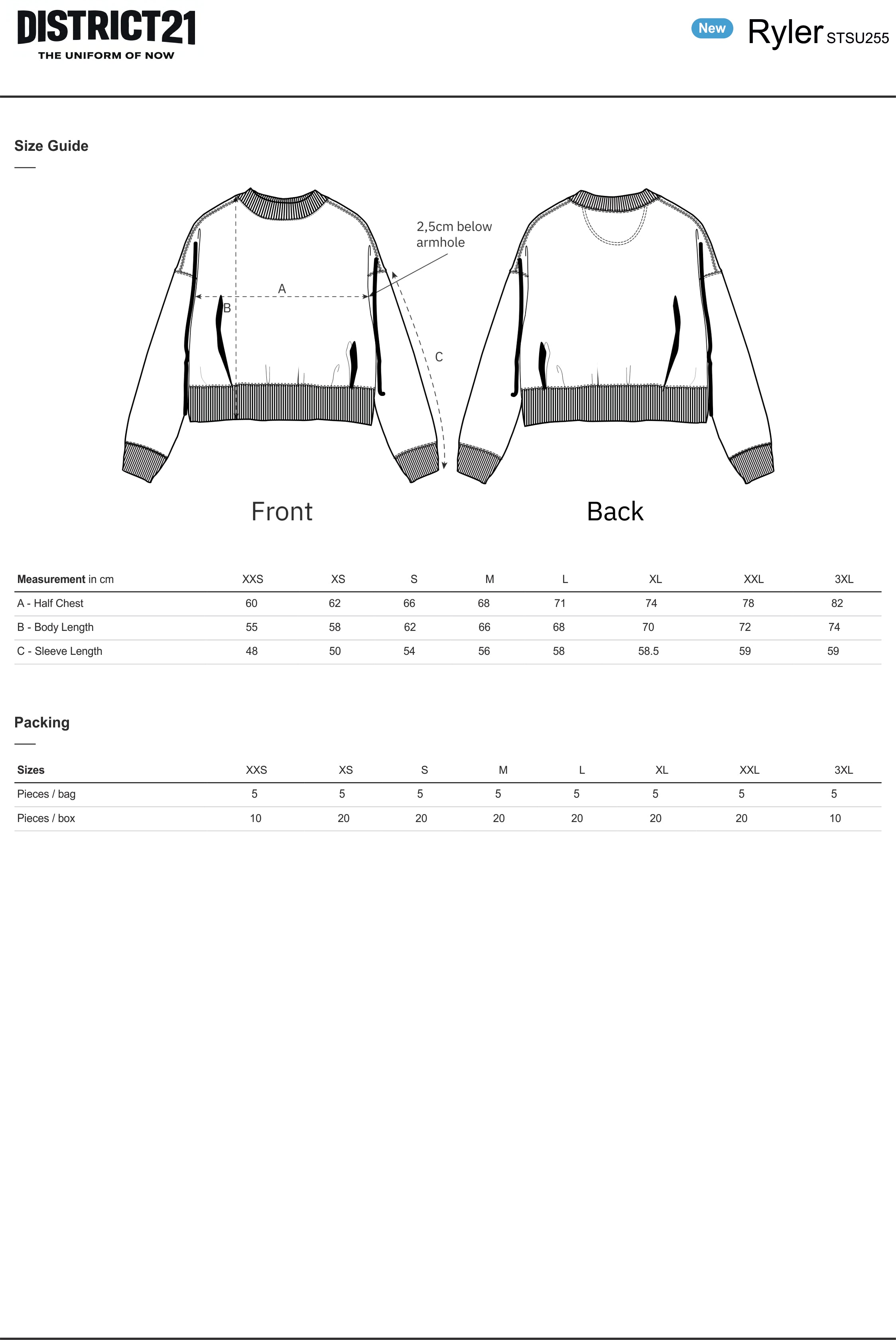 DISTRICT21 Ryler Sweatshirt - Gray