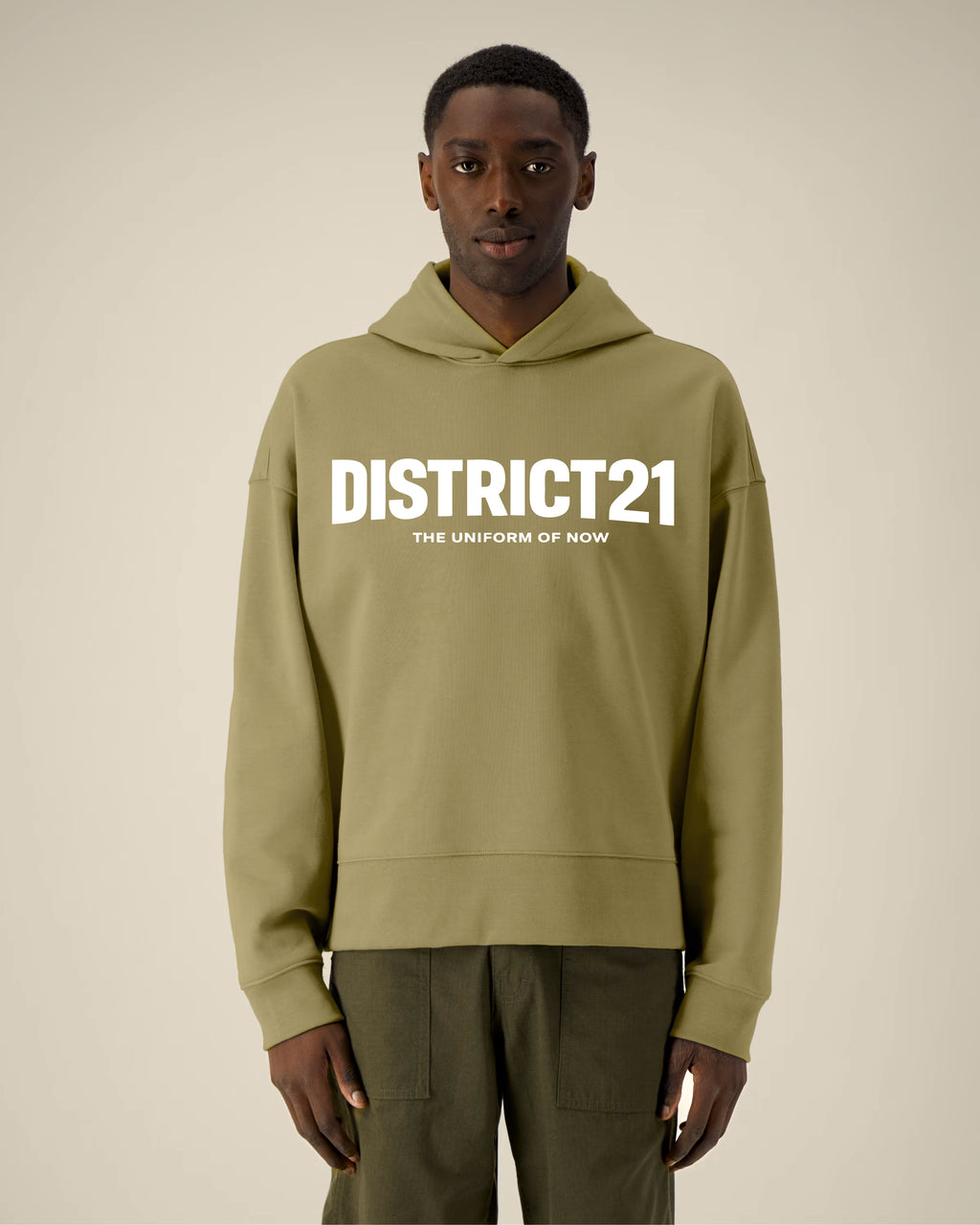 DISTRICT21 Voicer Hoodie - Faded Olive