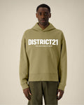 DISTRICT21 Voicer Hoodie - Faded Olive