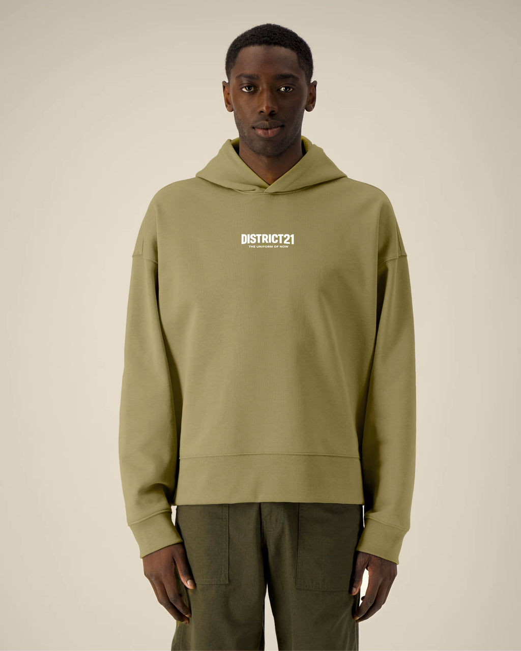 DISTRICT21 Voicer Hoodie - Faded Olive