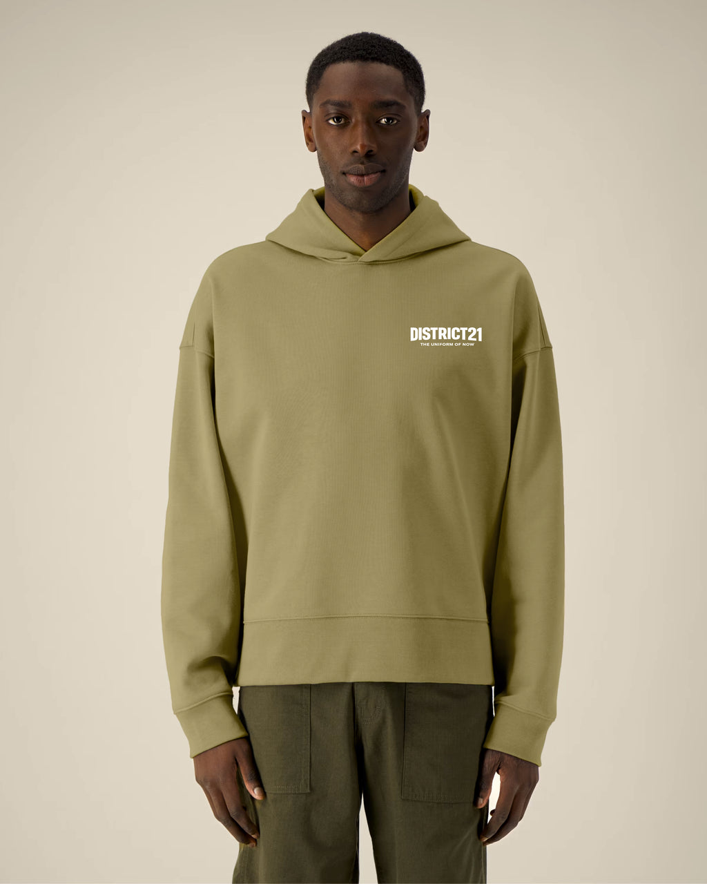 DISTRICT21 Voicer Hoodie - Faded Olive