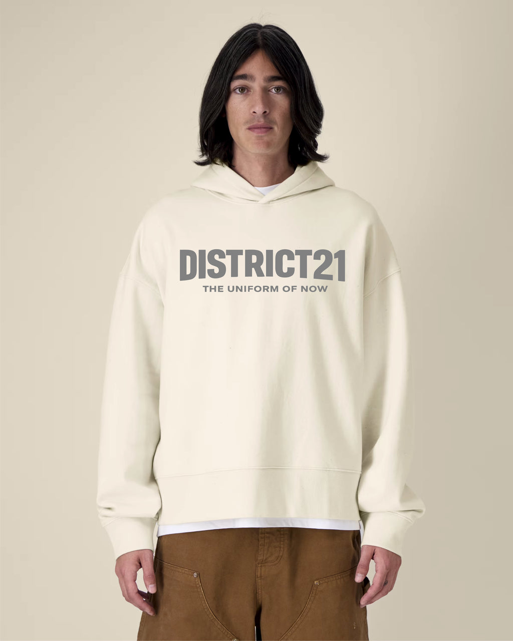 DISTRICT21 Voicer Hoodie - Natural Raw