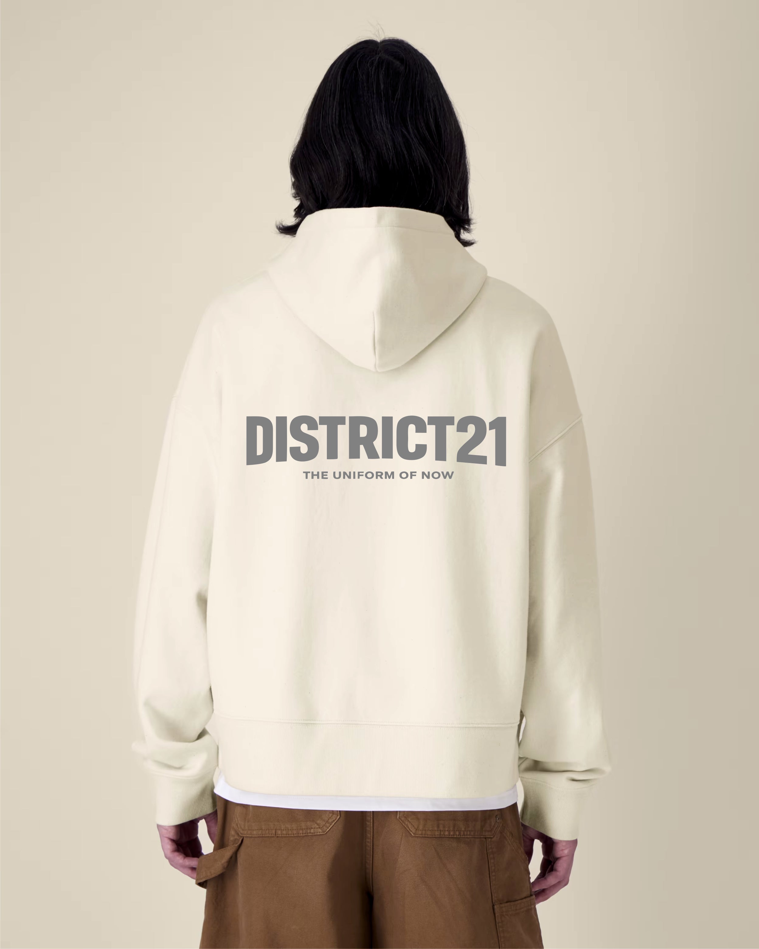 DISTRICT21 Voicer Hoodie - Natural Raw