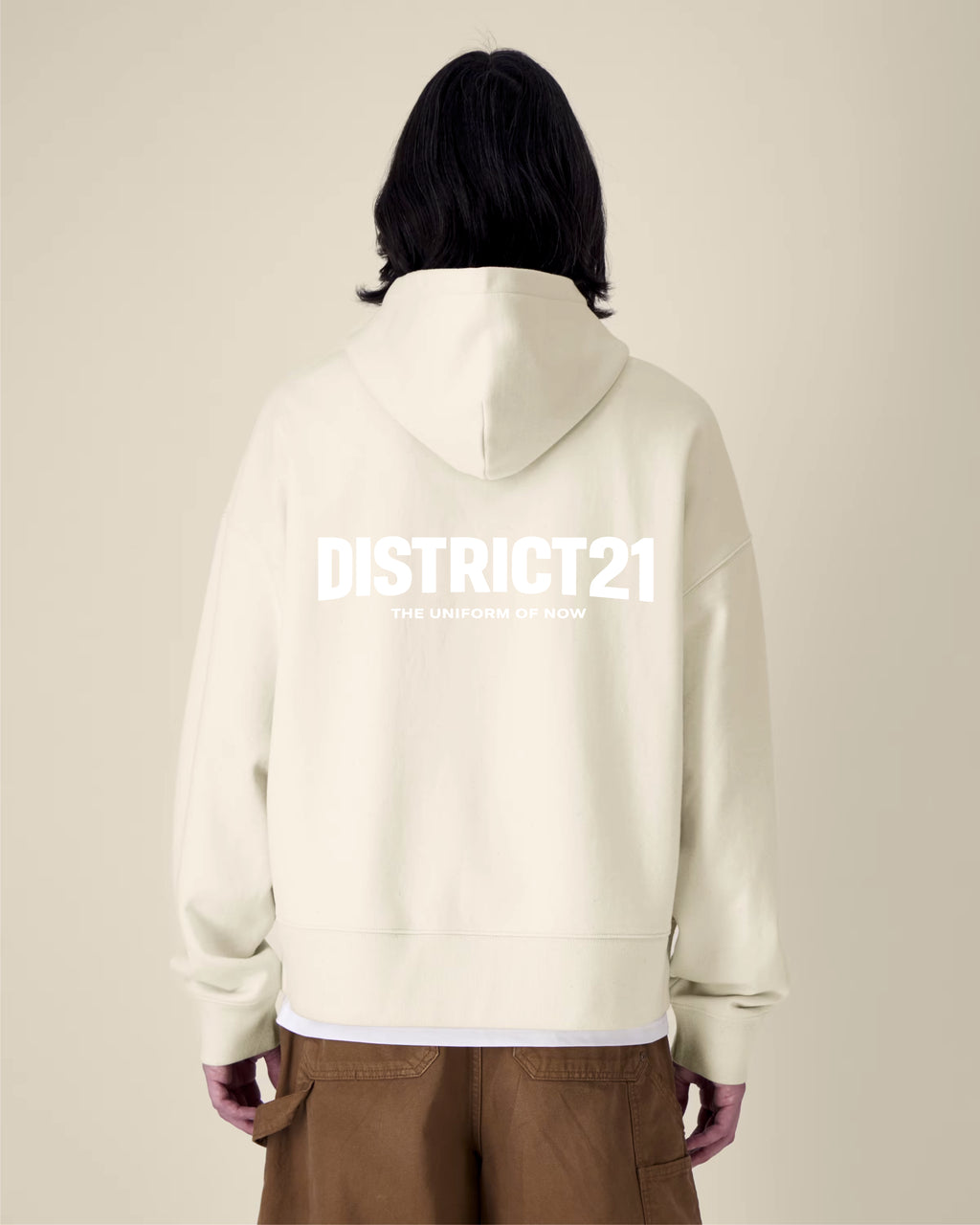 DISTRICT21 Voicer Hoodie - Natural Raw