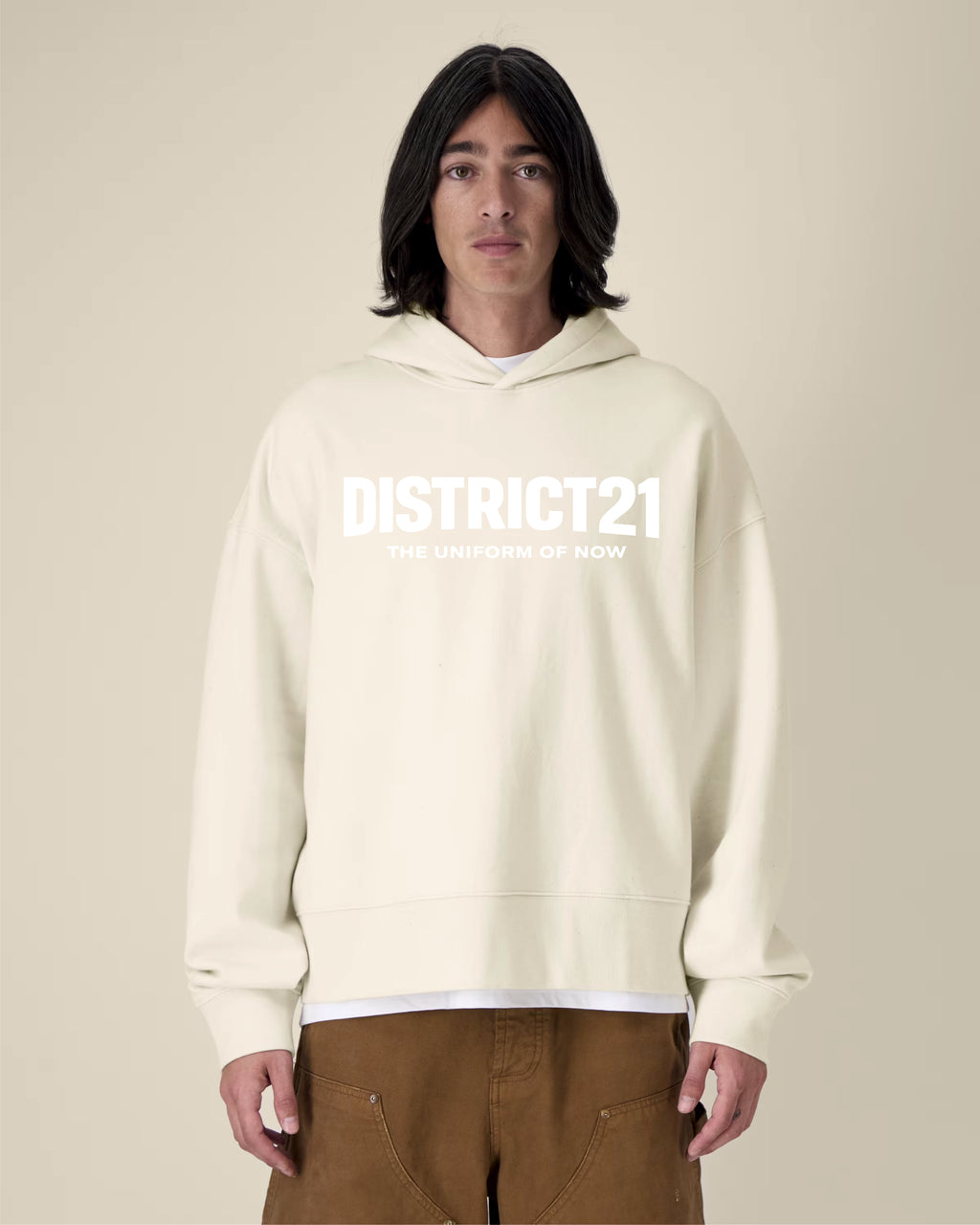 DISTRICT21 Voicer Hoodie - Natural Raw
