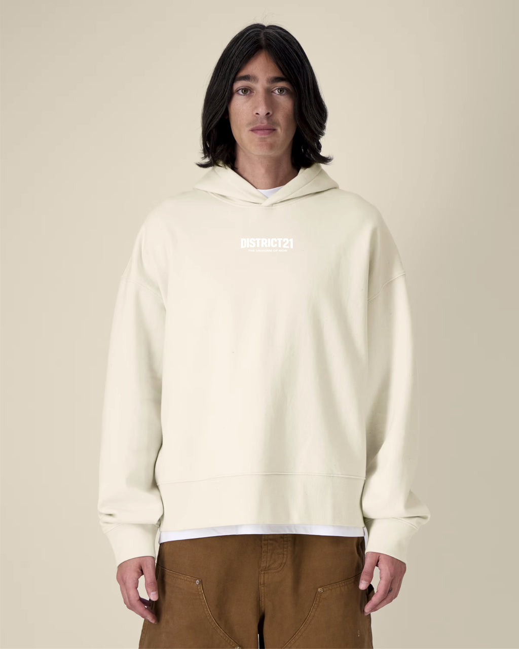 DISTRICT21 Voicer Hoodie - Natural Raw