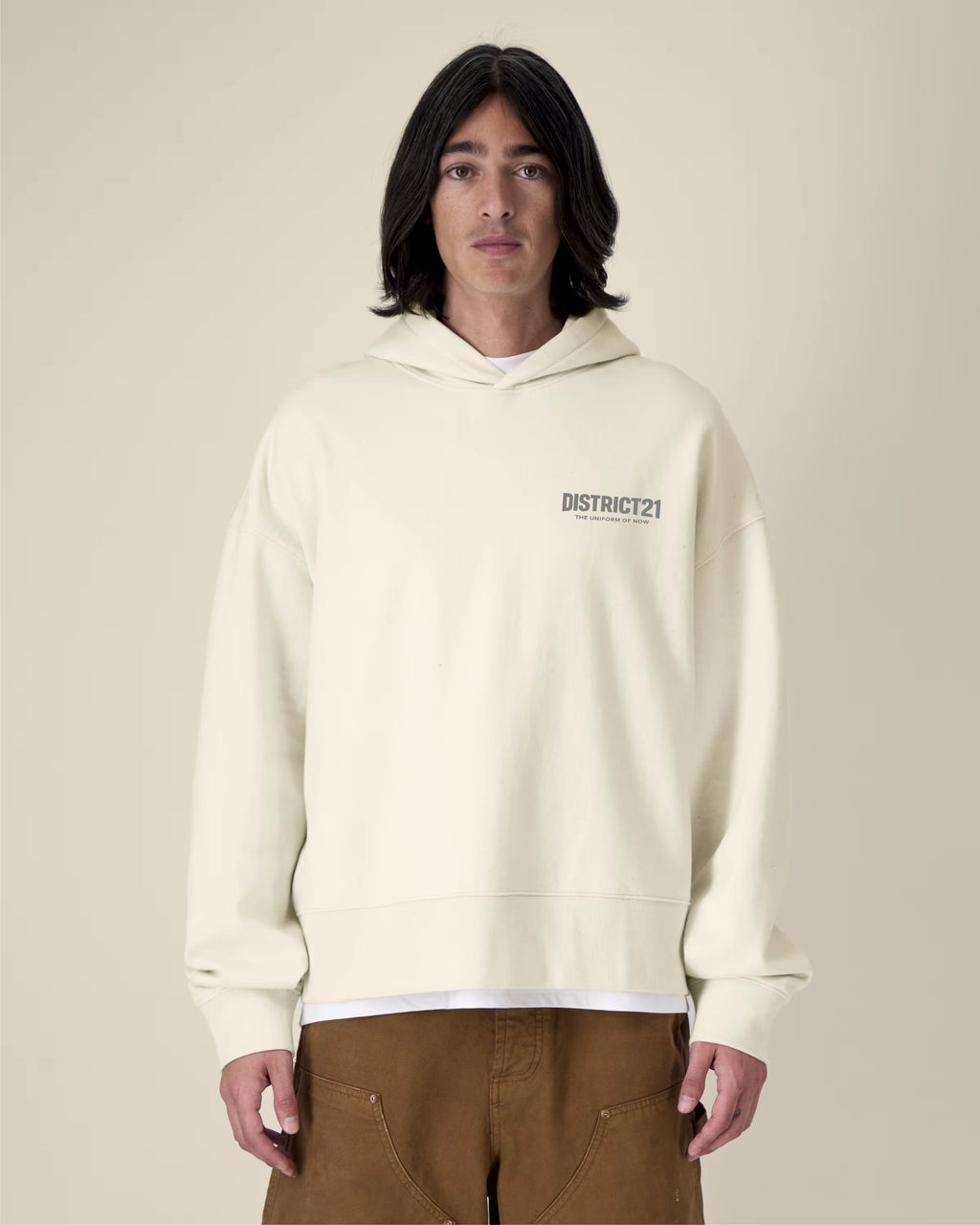 DISTRICT21 Voicer Hoodie - Natural Raw